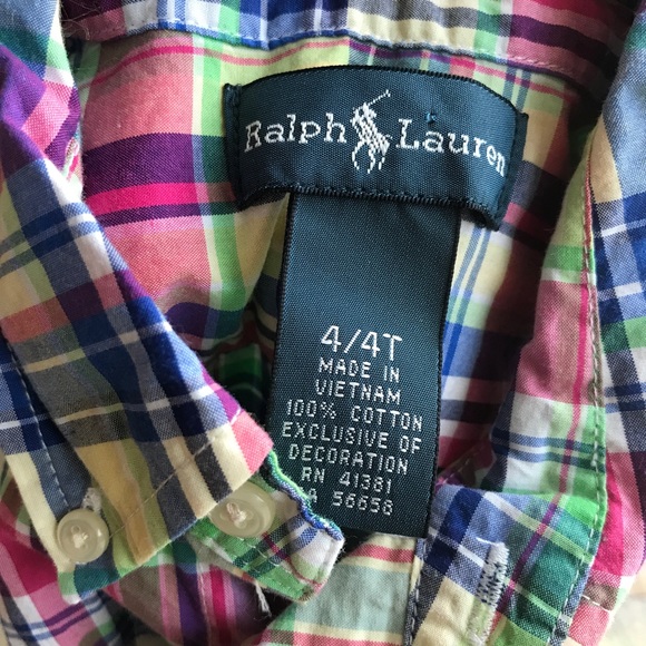 Ralph Lauren button down shirt 4T - Picture 8 of 8
